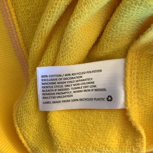 LEGO Minifigure Embroidered Sweatshirt- Yellow S - Picture 6 of 7